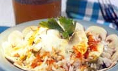 Pirinçli mantar salatası Tarifi